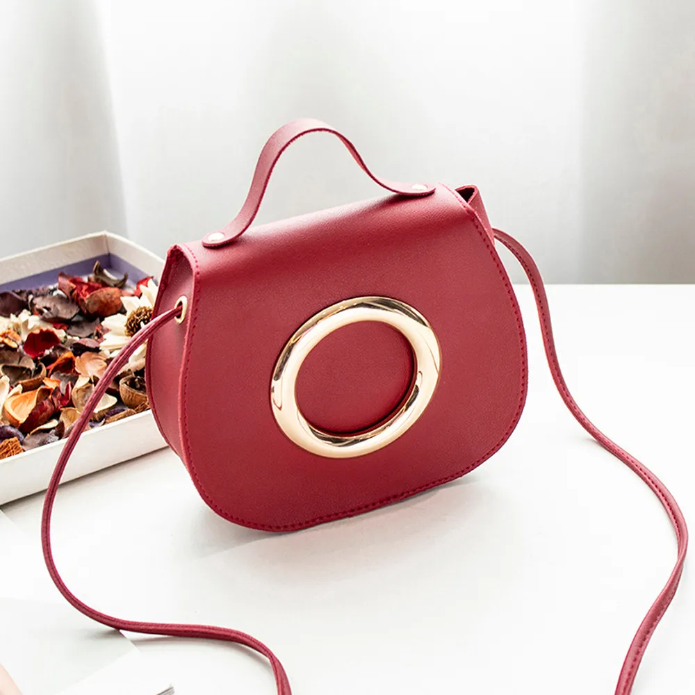 Simple Flap Shoulder PU Leather Bags Women Girls Pure Color Mini Messenger Chest Bag Cross body Handbags Bolsa Feminina #T10