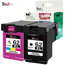 Remanufactured Cartucho De Tinta HP 62 SHIZHI 62XL Usado em HP Envy 5640 5642 5643 5644 5646 5660 7640 7645 OfficeJet 5745 5740 5742