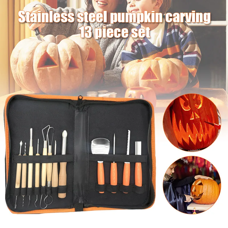 

Pumpkin Carving Tool Kit Fruit Ceramic Pottery Woodwork Peeling Sculpting Tools Set TN88
