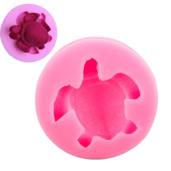 

Creative DIY Sea Turtle Cake Decorating Food Grade Material Cute Turtle 3D Silicone Fondant Mold Cake Decoration Tool #84894