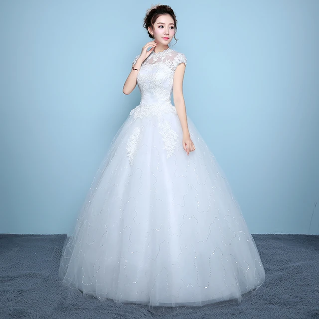 XXN-059 # Ball ثوب الدانتيل حتى فستان الزفاف العروس 2019 جديد طول الكلمة  فساتين متزوجة المرأة