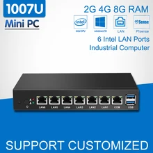 Promos Black Friday et Cyber Monday AliExpress 2017. Kits DIY Arduino, Raspberry, imprimantes 3D, caméras IP 192 Mini PC 6 Intel 82583V Gigabit Ethernet LAN Celeron 1007U Mini Industrial Computer Desktop pfSense Router Firewall Windows 7/10