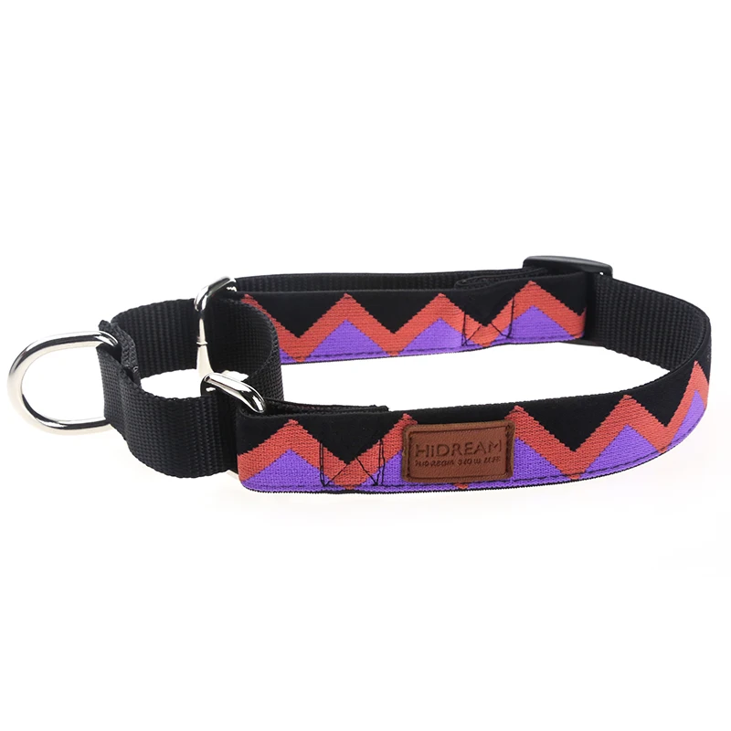 Nylon Rainbow Dog Collars For Big Dogs Outdoor Tactical Training Led Dog Collar Necklace Pet Supplies Leather Decoration HD002008 (5)