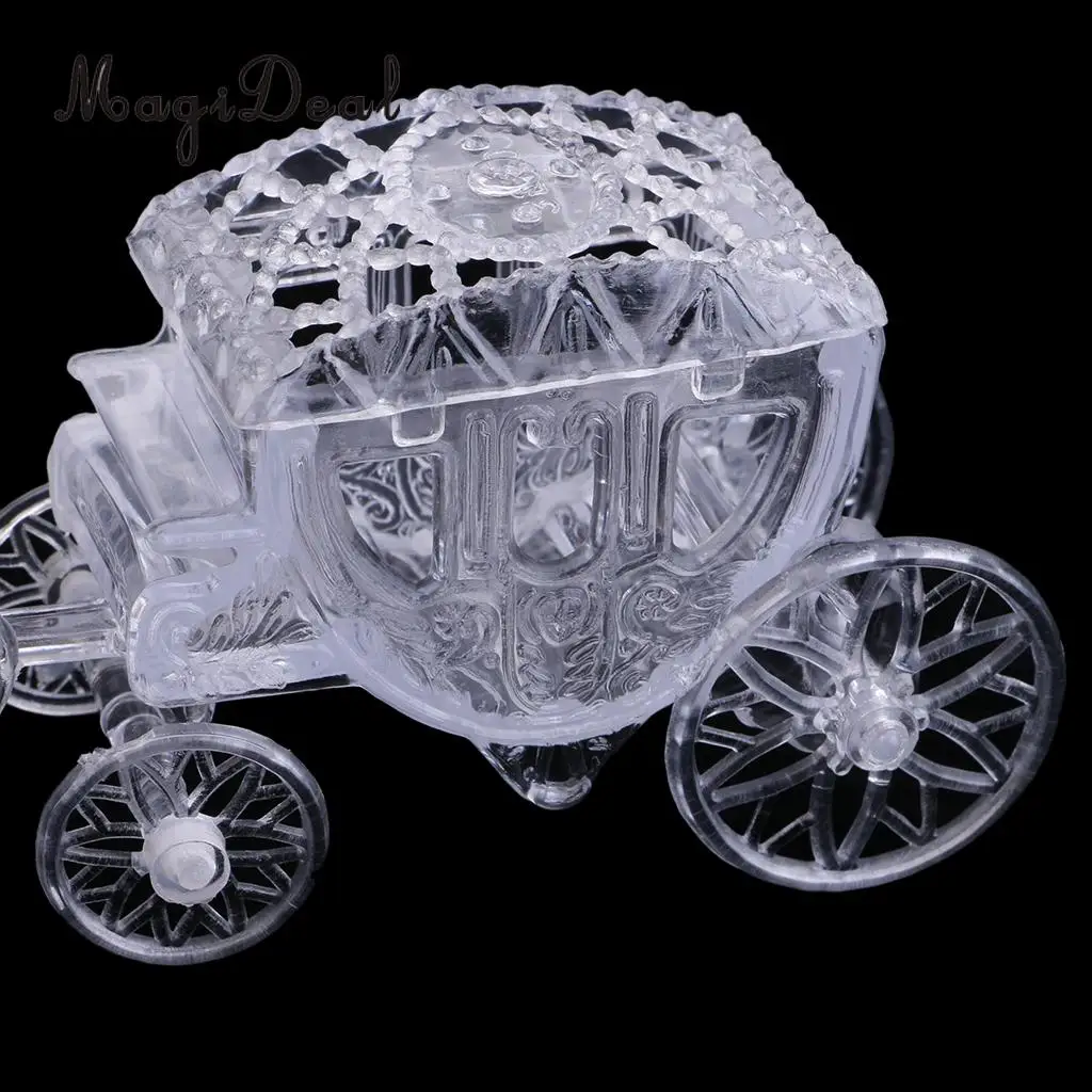 12 Pieces Crystal Horse Carriage Candy Gift Boxes Party Favor Baby Shower 
