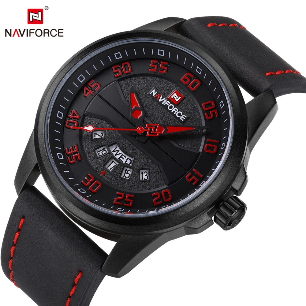 Часы наручные NAVIFORCE Мужские кварцевые модные брендовые спортивные