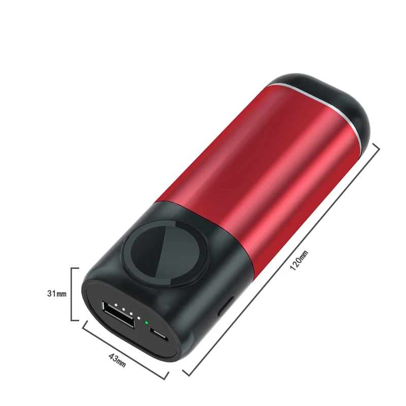 2019 portable charger qi Wireless Charging For Apple Watch Power bank Wireless Charger 5200mah 3 in 1 headphone qi fast charging