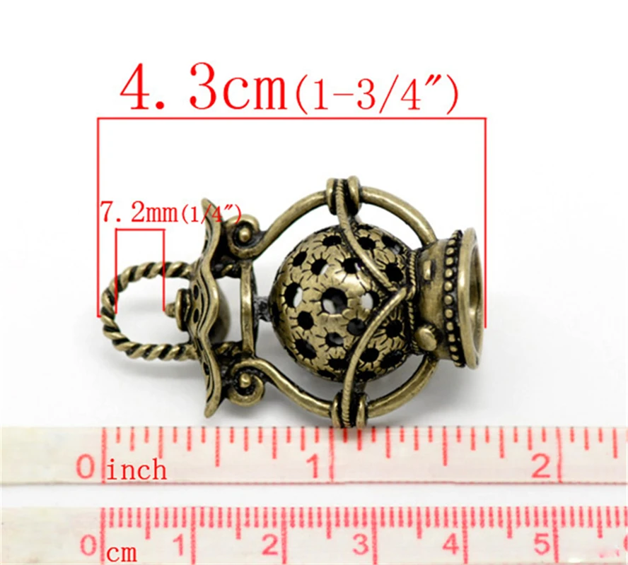 DoreenBeads 5/10 шт античные бронзовые подвески фонарики для DIY ожерелья ювелирные