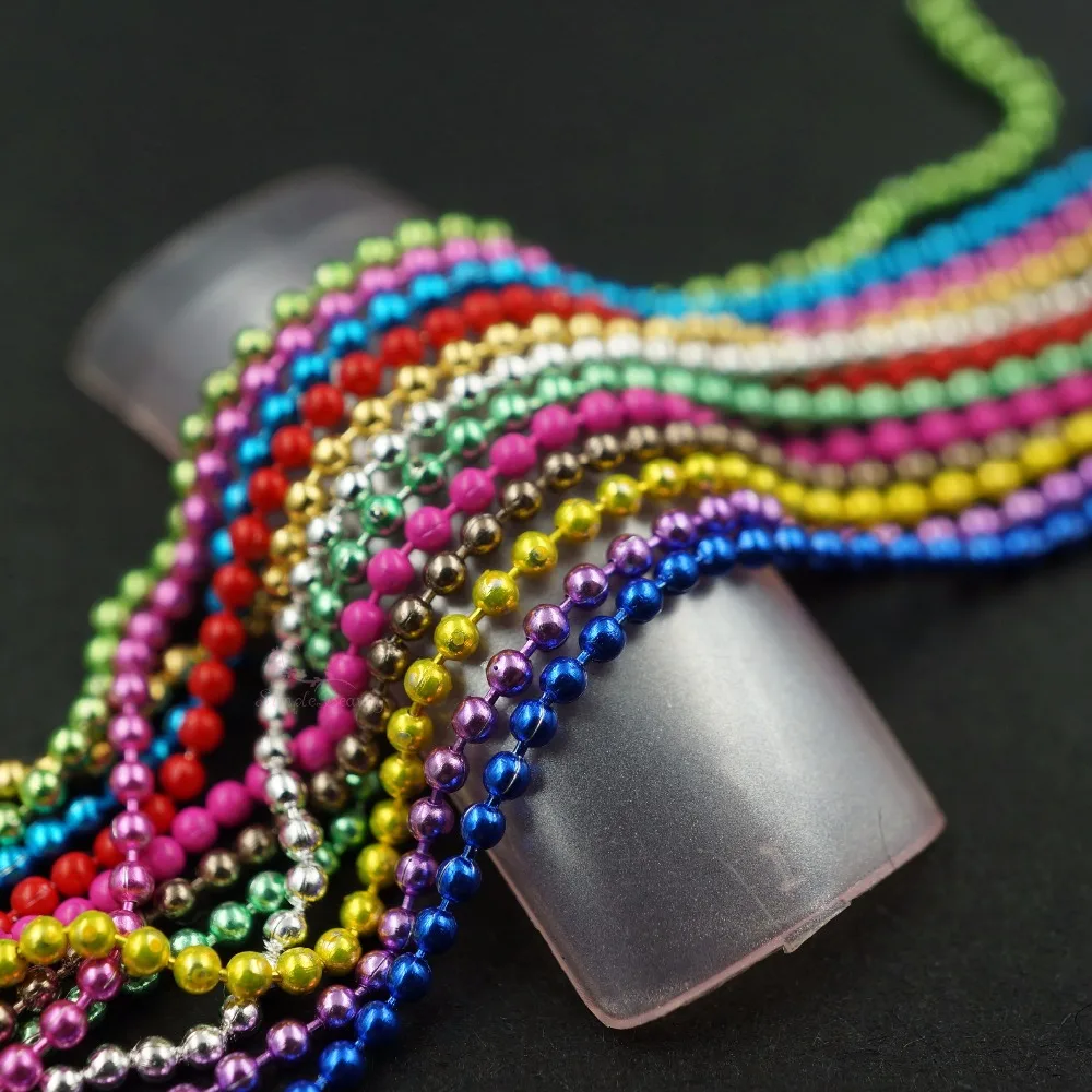

1 Pack Mini Ball Bead Chain Cut Trim String Line Metallic 3D Craft Phone Case Decorations Acrylic Nail Art Manicure DIY Supplies