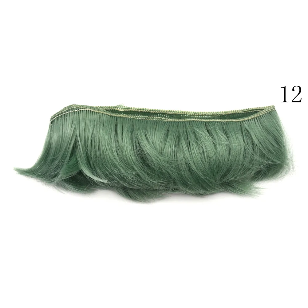 5x100 см кукла короткая кудрявая для 1/3 1/4 BJD SD кукла парик DIY бахрома волос натуральный коричневый черный хаки цвет парик волос