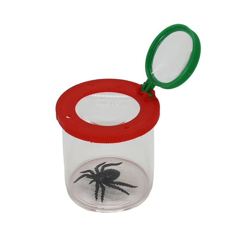 Лупа для насекомых наблюдения насекомых маленьких животных жуков увеличительное стекло цилиндрический паук обучающая игрушка просмотра 3X 6X детей