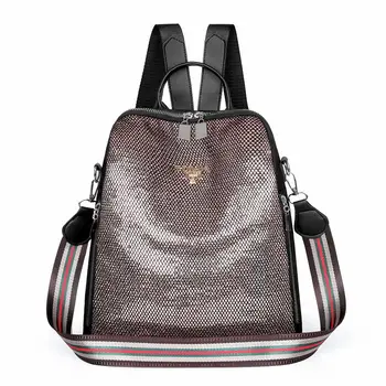 

Glitter Women Sequins Backpack Teenage Girls Travel Large Capacity Backpacks Bags Bling Rucksack Children School Bags Bagpacks