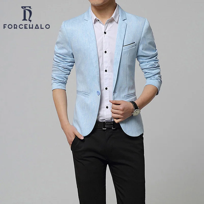 Brand New 2016 Spring Fashion Blazer Men Casual Designs Slim Fit Mens