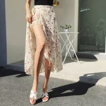 Новинка, женская модная летняя юбка с высокой талией, нестандартное платье с юбкой-годе, короткие юбки со шнуровкой