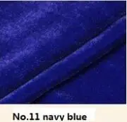 Шелковая бархатная ткань, шелковая велюровая ткань, шелковая плюшевая ткань, продается партиями(6 метров), цвет может смешиваться - Цвет: 11 navy blue