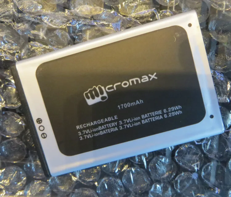

For Q333 MICROMAX Q333 mobile phone battery, MICROMAX Q333 1700MAH Mobile Phone Li-ion Battery Replacement