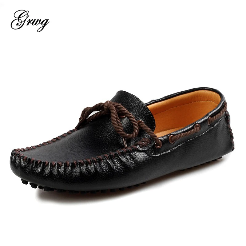 Shoes Man High Quality 100 Genuine Leather Men Flat Shoes Casual