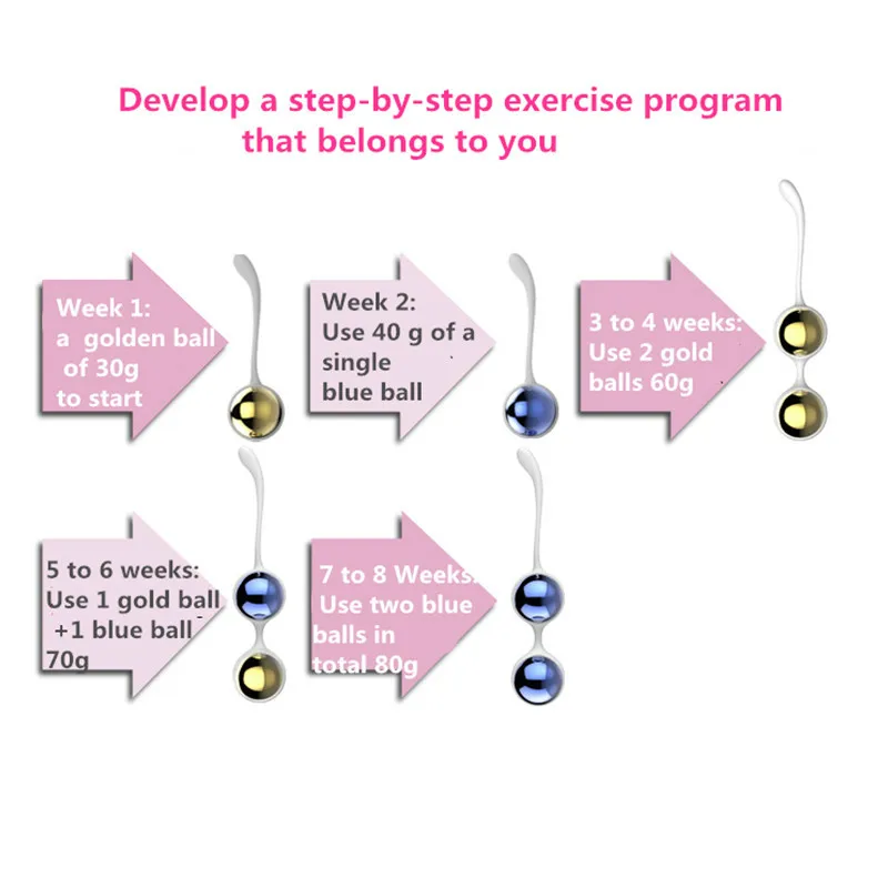 Najtaniej Profesjonalne metalowe jajko Kegel ćwiczenia 4 sztuk piłki podjąć kroki mięśnie dna miednicy ćwiczenia pochwy jajko yoni Ben Wa Ball Sex Toy