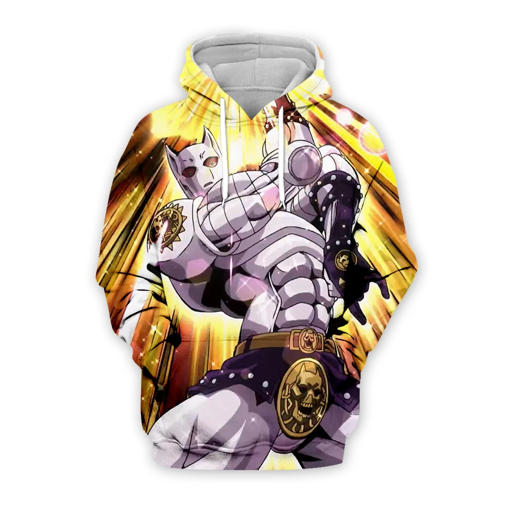 Новинка толстовки с 3D принтом из аниме Jojolion невероятные приключения Джоджо кофты