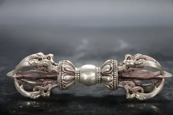 

Tibet Buddhism Bronze cupronickel Buddhist Ritual Tool Hand Vajra Dorje