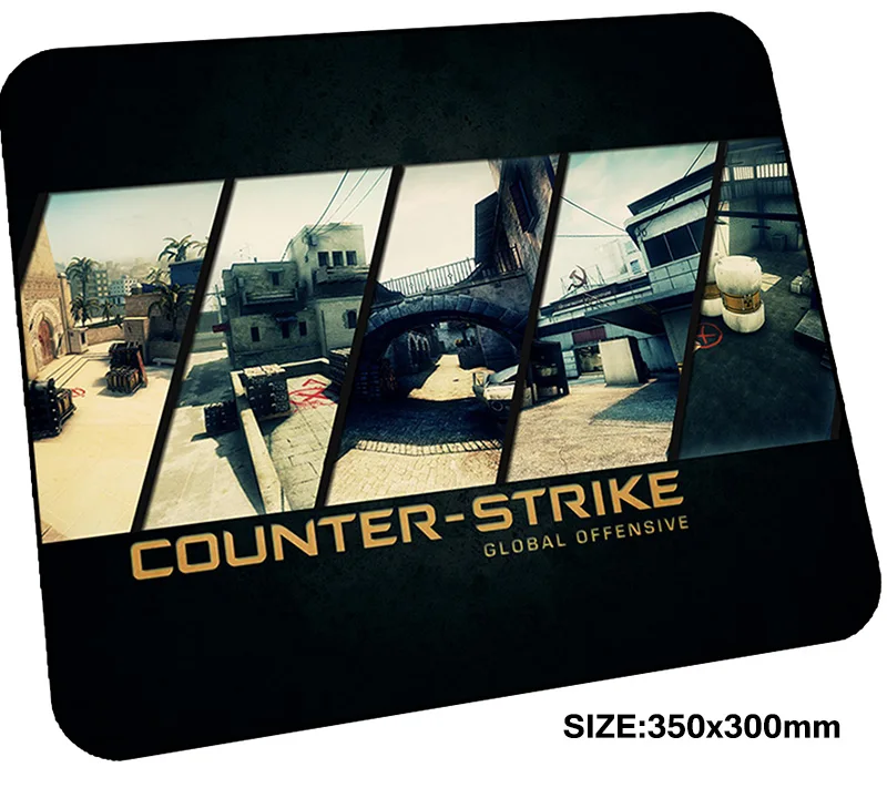 Игровой коврик для мыши cs go 350x300x3 мм игровой с узором HD аксессуары ноутбука и ПК