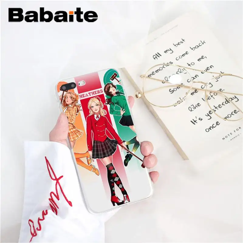 Babaite Heathers Broadway Musical DIY роскошные аксессуары для телефонов Чехол для iPhone 8 7 6 6S Plus X XS MAX 5 5S SE XR 10 чехол s - Цвет: A13