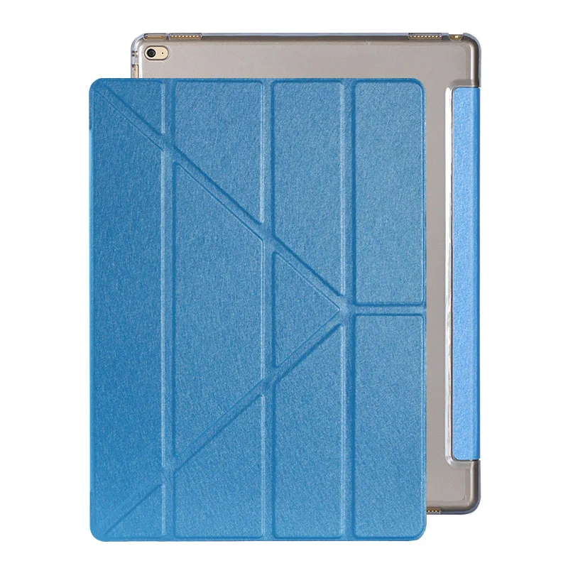 Для Apple Ipad Pro 12,9 супер тонкий чехол-подставка из искусственной кожи чехол для планшета кожаный чехол для Ipad Pro 12,9+ стилус - Цвет: Синий