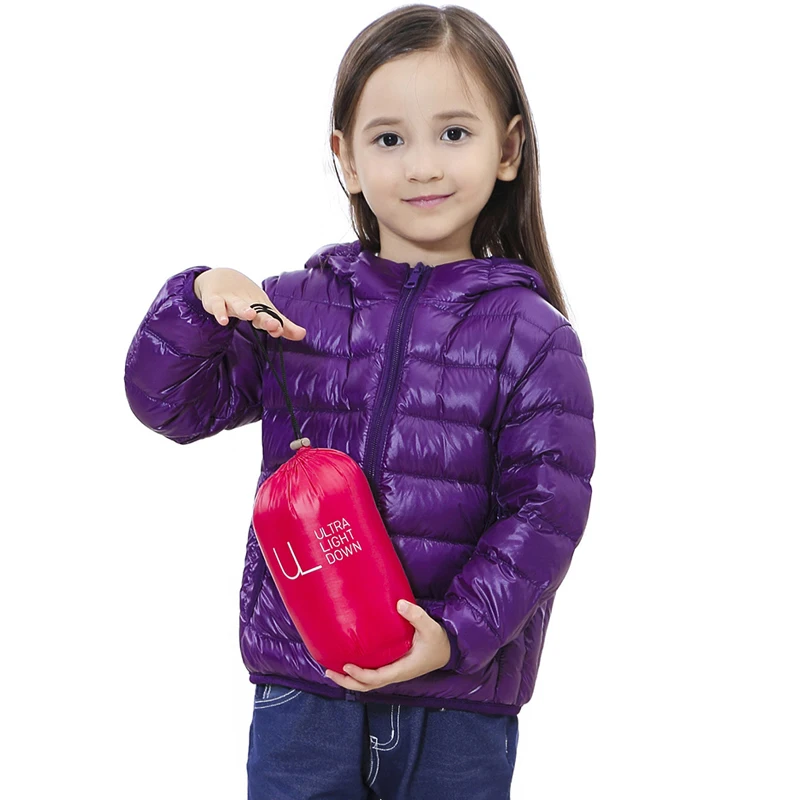 Crianças para Baixo Branco para Baixo com Capuz Jaquetas de Inverno para Meninos Cabolsa de Inverno Jaquetas Novo Pato Crianças Meninas Ultra Leve Portátil 2020 90%