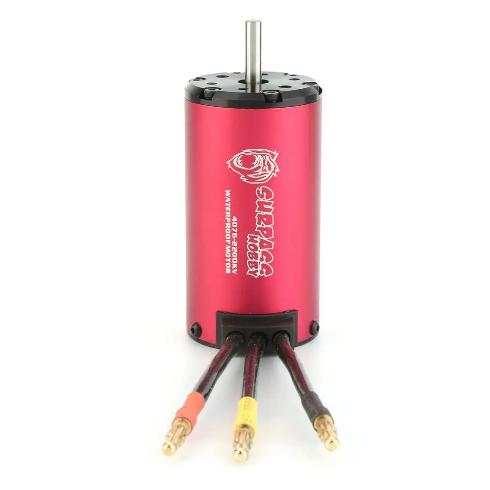 

SURPASSHOBBY KK 4076 2200KV Brushless Motor 2S 3S 4S for 1:8 RC Drift Racing Car Waterproof Sensorless Truck Part
