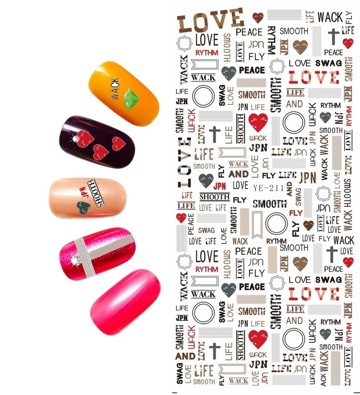 

WATER DECAL NAIL STICKER CARTOON HALLOWEEN GHOST LACE ALPHABET XMAS CHRISTMAS TREE YE211-216