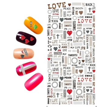 

WATER DECAL NAIL STICKER CARTOON HALLOWEEN GHOST LACE ALPHABET XMAS CHRISTMAS TREE YE211-216