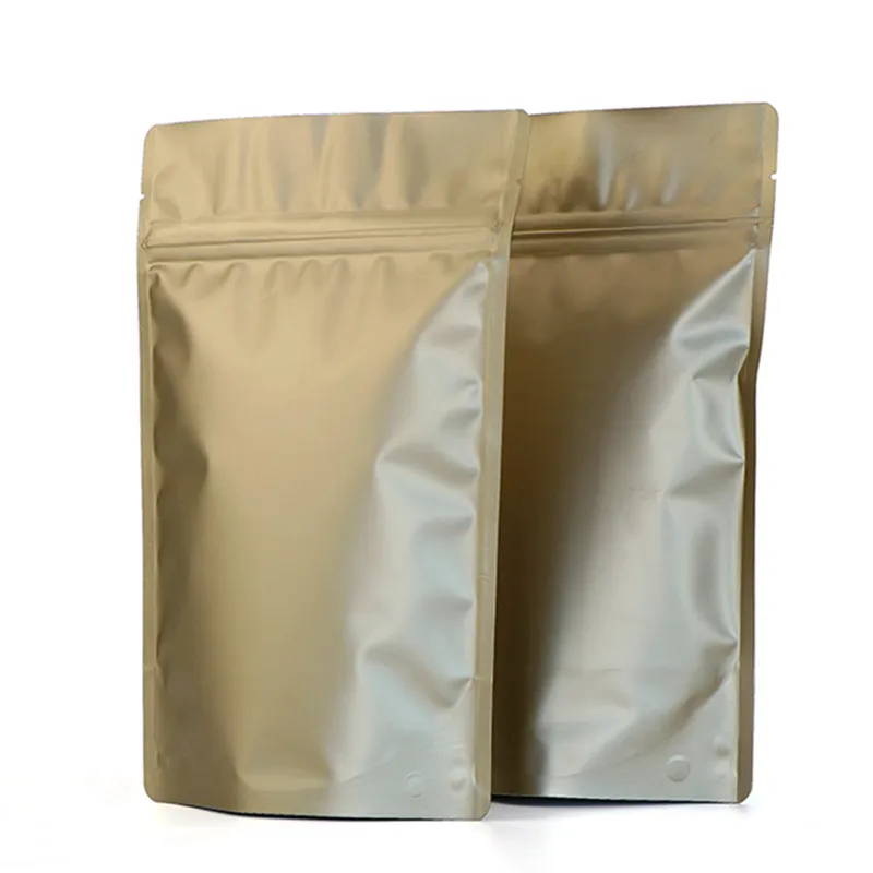 Оптовая продажа матового шоколада стоьте вверх алюминиевая фольга Ziplock мешок