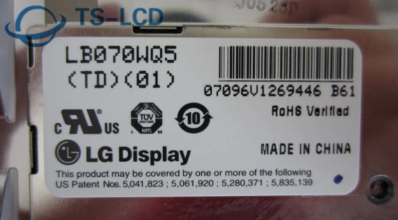 Высокое качество lb070wq5 TD01 lb070wq5(TD)(01) LB070WQ5-TD01+ Класс " ЖК-дисплей Экран панель для LG гарантия 12 месяцев