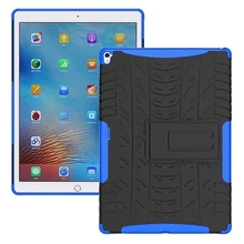 For Apple Pad Pro 9.7 Cover Heavy Duty Hybrid Hard PC Rubber Armor Protective Shell Cover