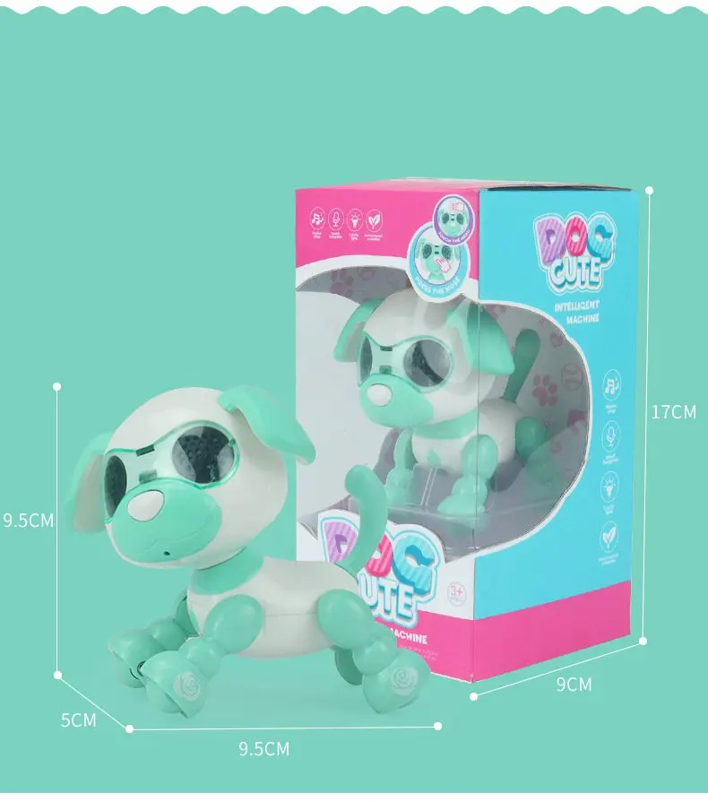 

Child Kid toy Robot Dog Pet Toy Interactive Smart Kids Robotic Pet Dog Walking LED Eyes Sound Puppy Record Educational Toy Gifts
