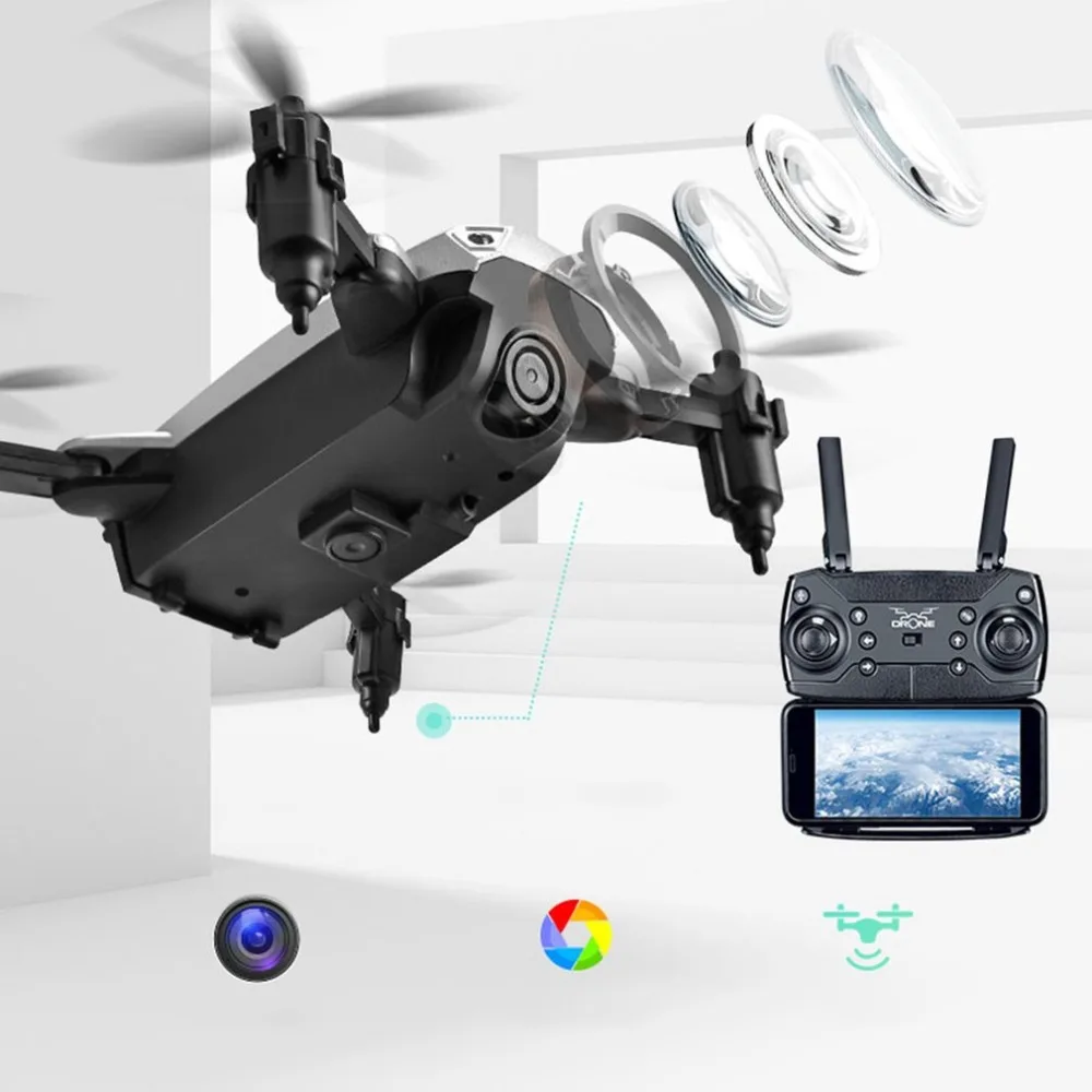 Wi fi квадрокоптер Drone KY301 стильный образ пульт дистанционного управления Дрон 0.3MP HD