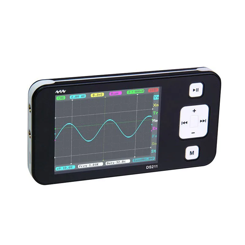 Mini DSO211 Nano ARM Pocket Size Portable Handheld LCD Screen Digital Storage Oscilloscope 8MB Memory Storage