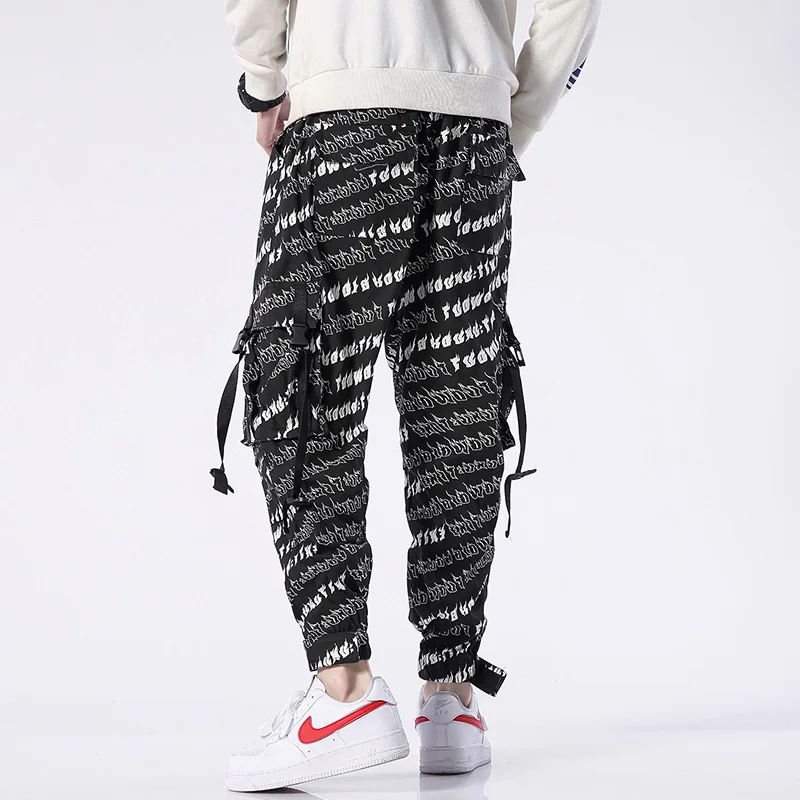 M-4XL 5XL 2019 Spring Track Pants Men Sweatpants Mens Joggers Pants Cargo Camo Tactical Harem Jogger Pants Men