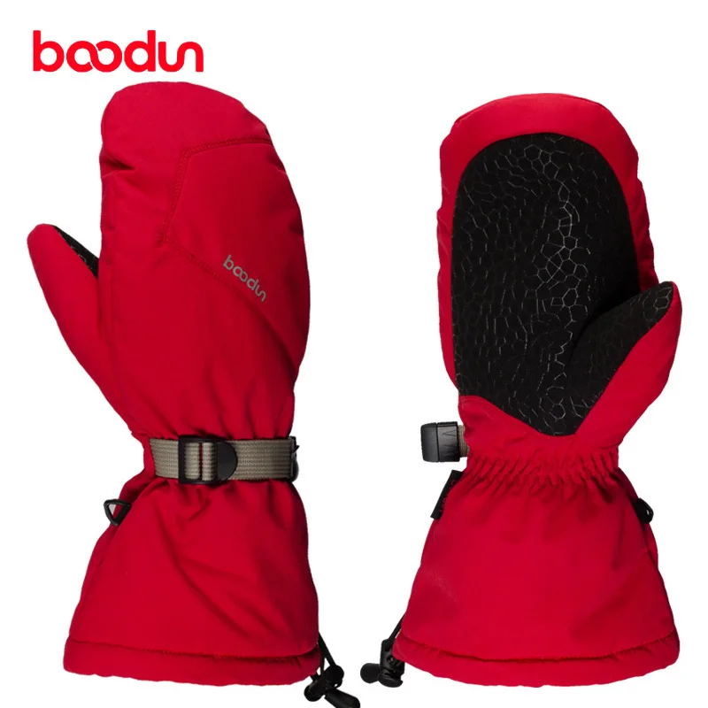 Boodun alargan puños invierno deporte esquí Guantes impermeables Guantes Esqui Eldiven Snowboard motocicleta Luvas Gants Moto S M L