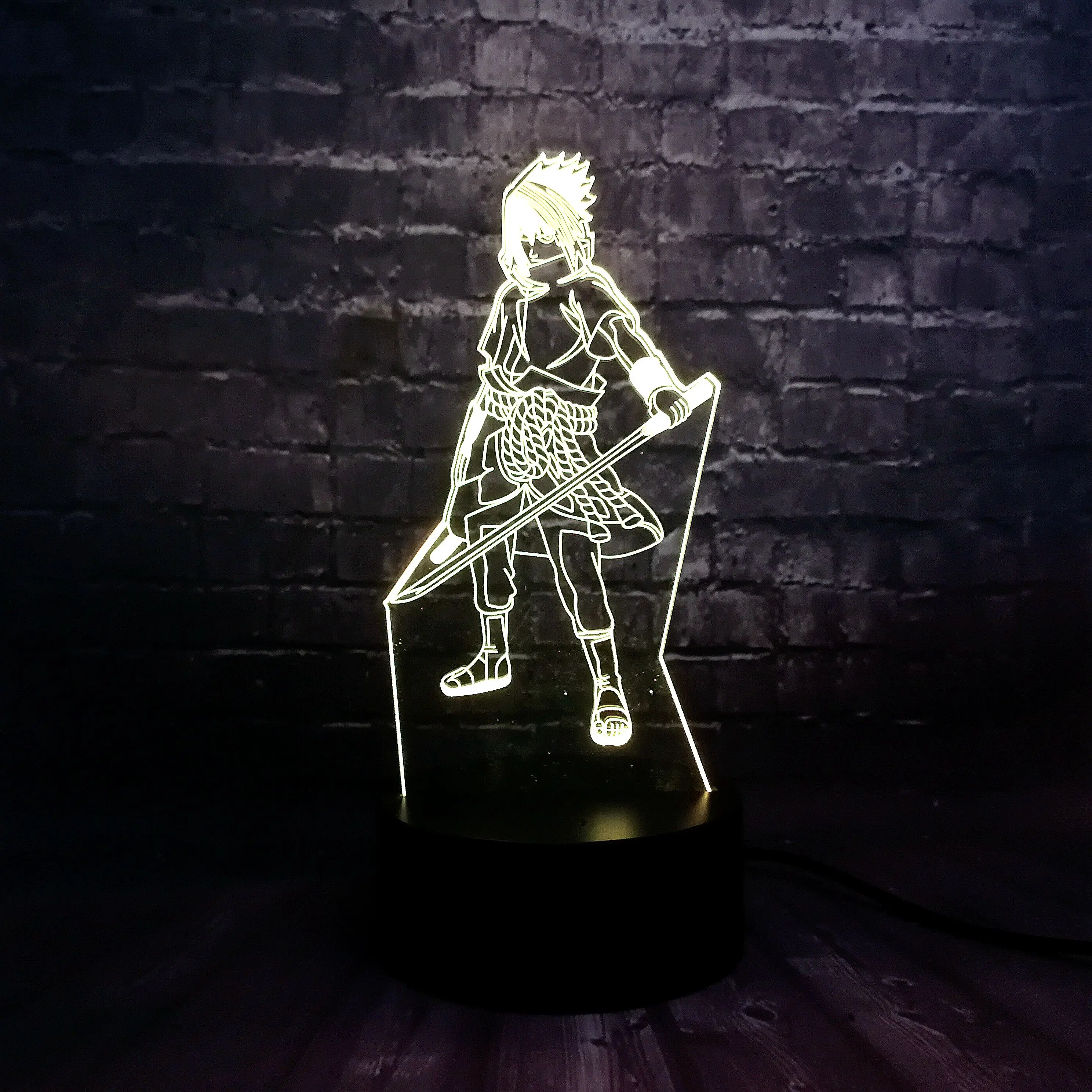 Прямая поставка 2019 3D Японские Аниме Мультфильмы удзумаки Наруто серии Luffy LED 7