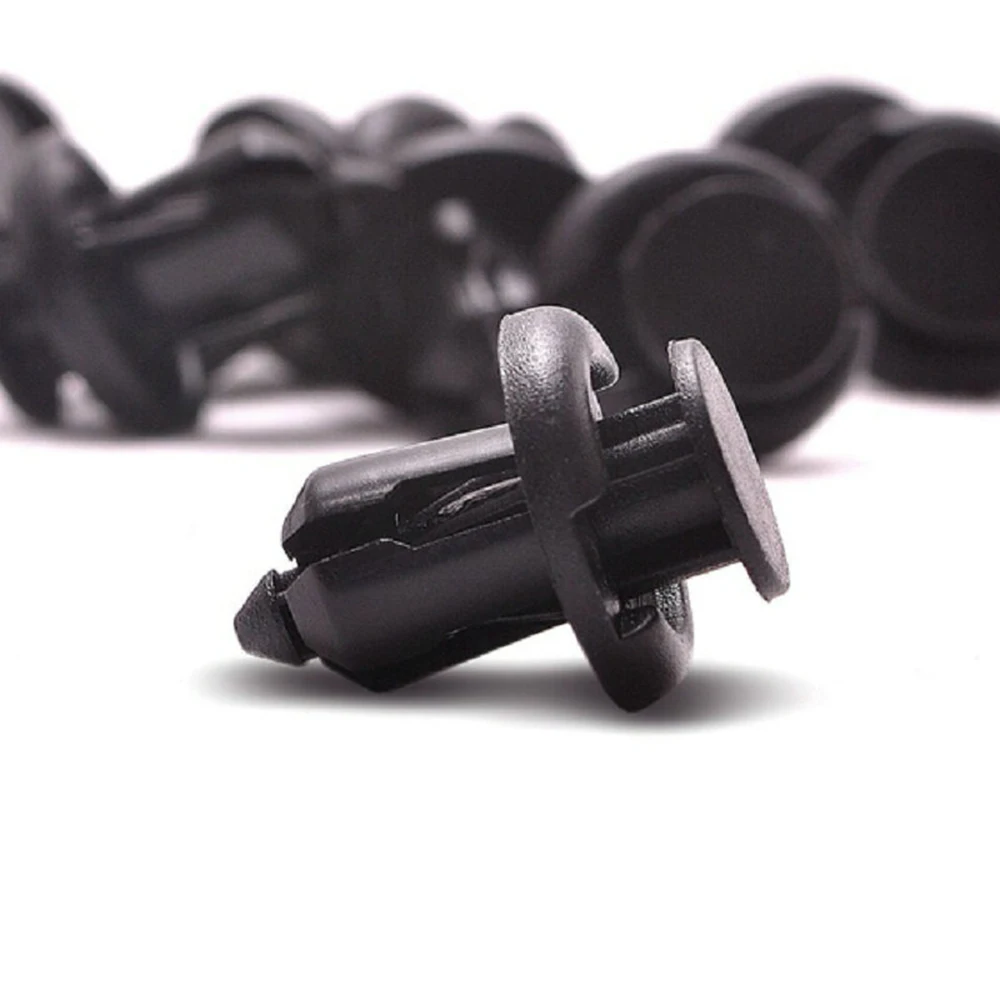 100 X Black POM Rivets Retainer Car Door Panel Fender Bumper Clips for