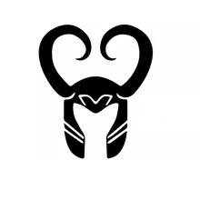 Television Cartoon Hero Loki Helmet Avengers Art Car Sticker for Motorhome Motorcycle Car Decor Reflective Vinyl