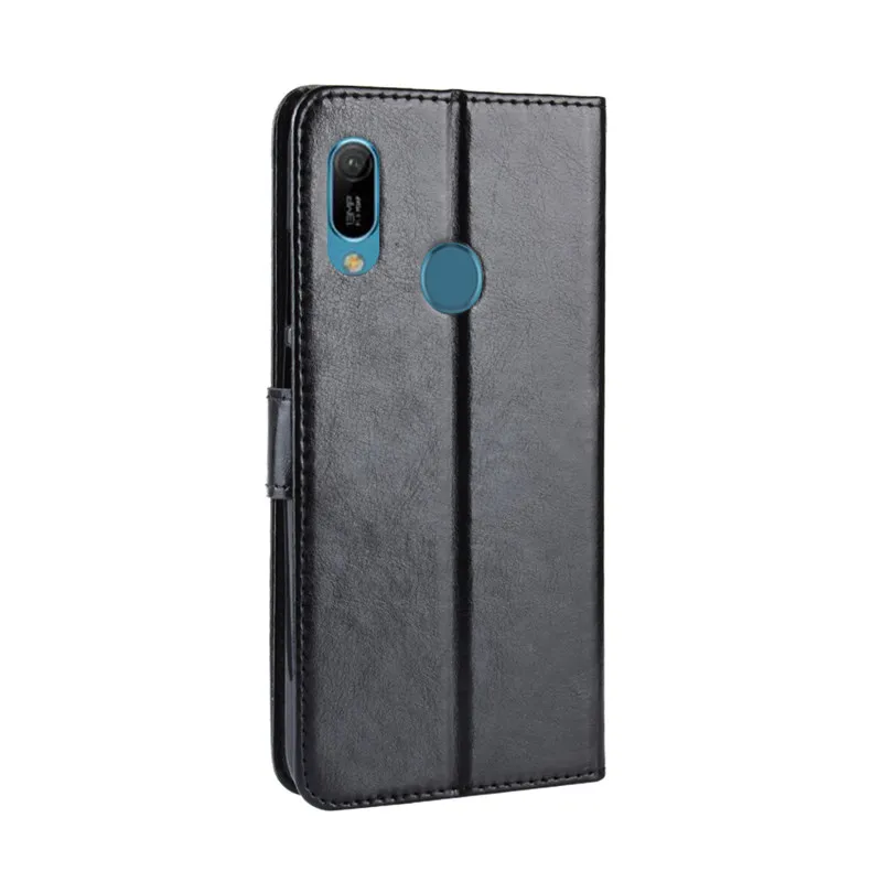 Для huawei Y6 2019 чехол магнитные застежки для бумажника из искусственной кожи