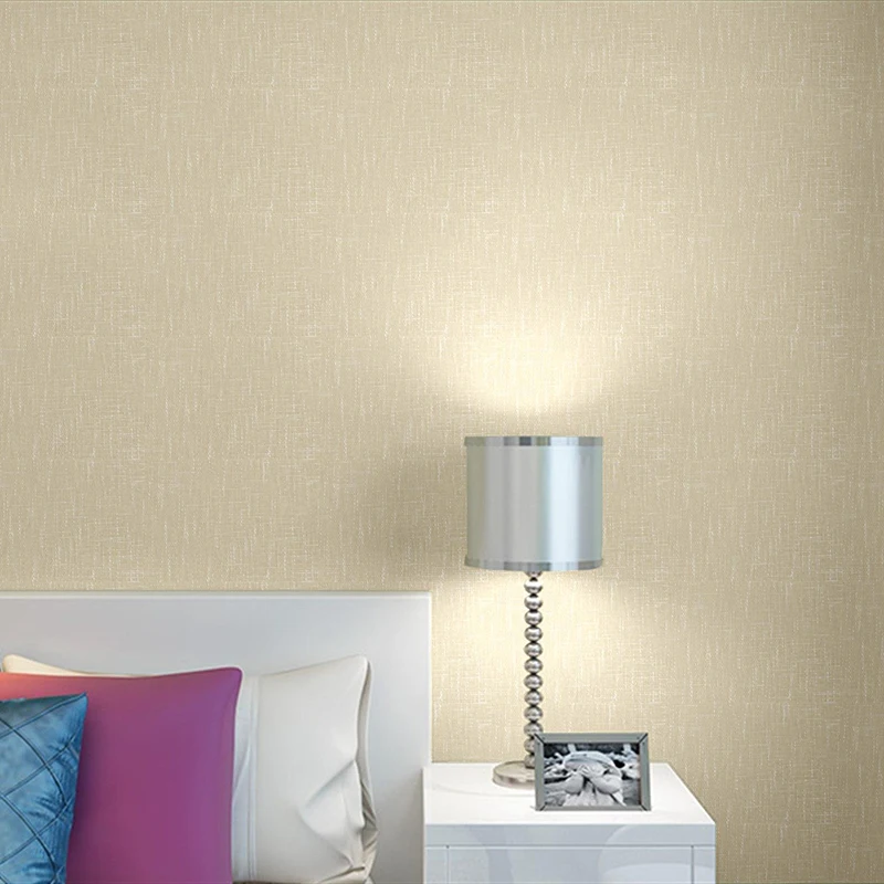  Linen Effect Wallpaper Flax Design Wall Covering For Bedroom Office Wall Decor Modern Wall Paper De - 32859252616