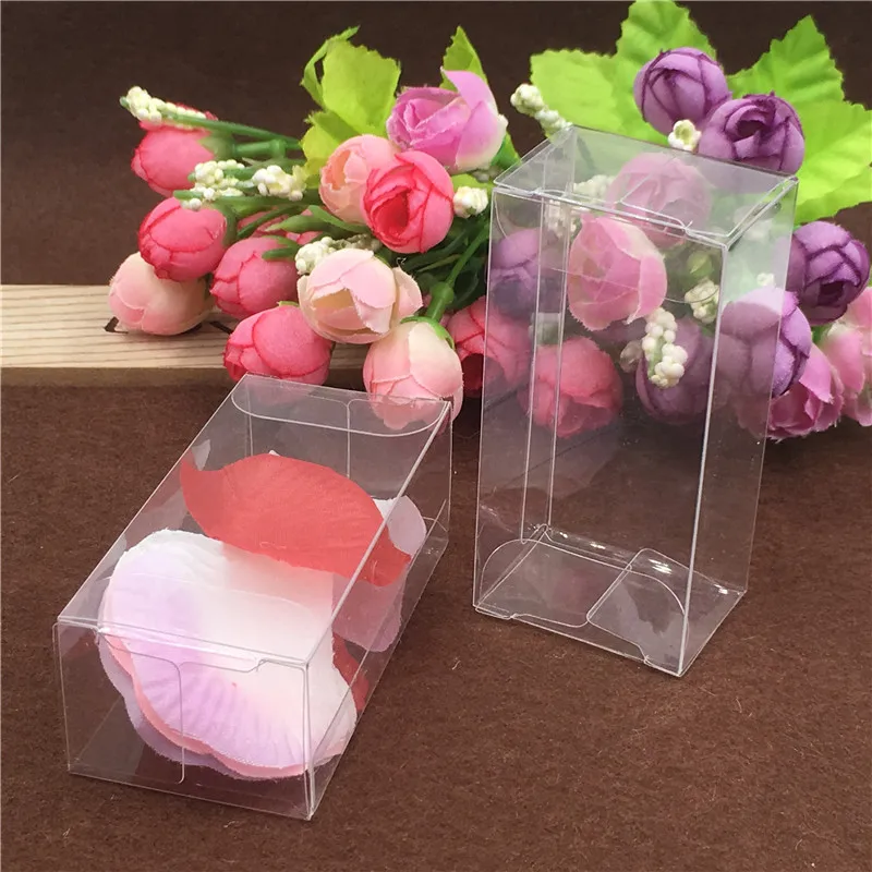 

Clear Plastic PVC Box Packing Boxes for Weeding Favors Gifts/Chocolate/Candy/Cosmetic/Crafts Square Transparent Box 24Pcs/Lot