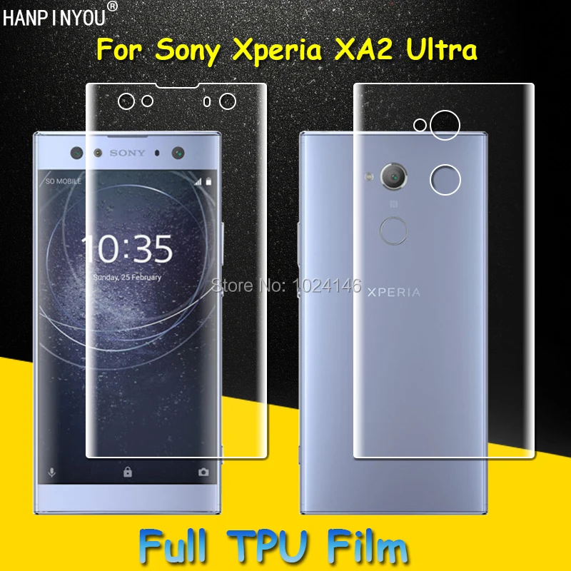 Защитная пленка из мягкого ТПУ для экрана sony Xperia XA2 Ultra с полным покрытием (не