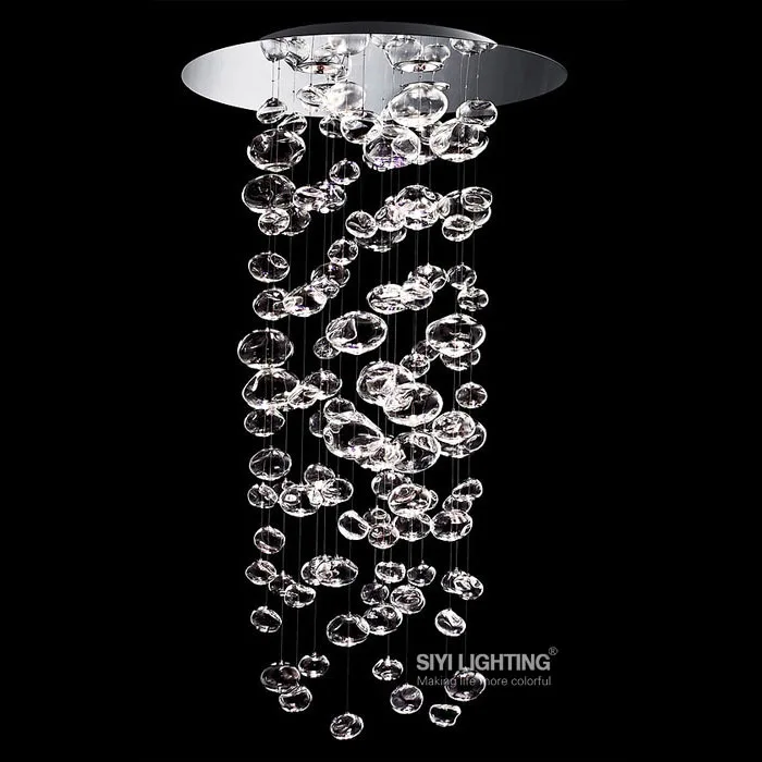 D50cm * h200cm эфир Murano Due Пузырь Стекло люстра по Патрик Жуэн от leucos Светодиодное