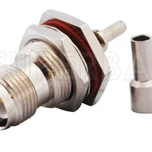 Superbat 10 шт. RP-TNC обжимной женский разъем(штырь) переборка уплотнительное кольцо RF разъем для кабеля RG174 RG178, RG316, LMR100