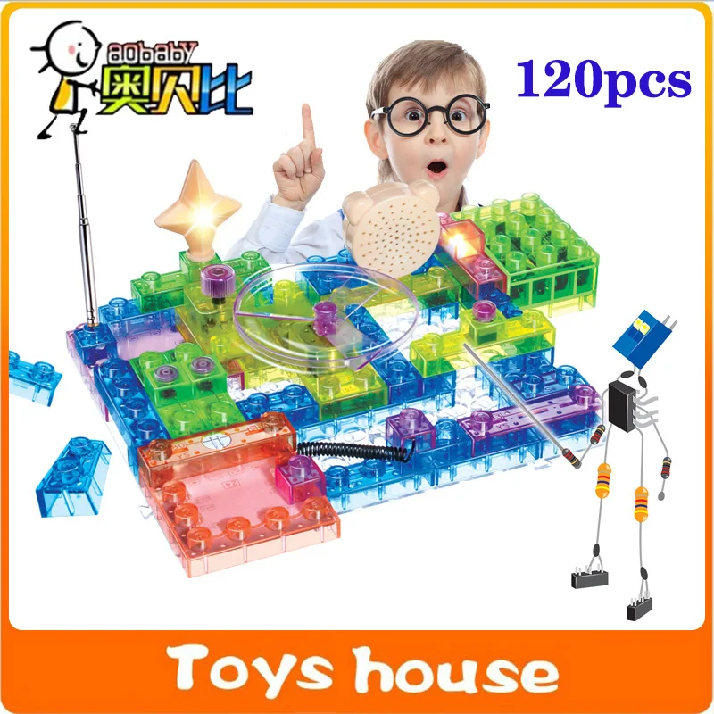 120PCS Integrated electronic building blocks toy Educational Toys
