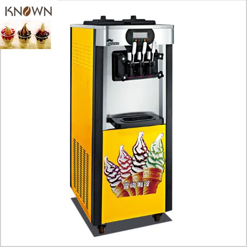 

High quality ice cream making machine soft ice cream machine pink/sliver/yellow three colors ice cream machine