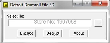

DETROIT DRUMROLL FILE ENCRYPTOR/DECRYPTOR (EDITOR) v0.2